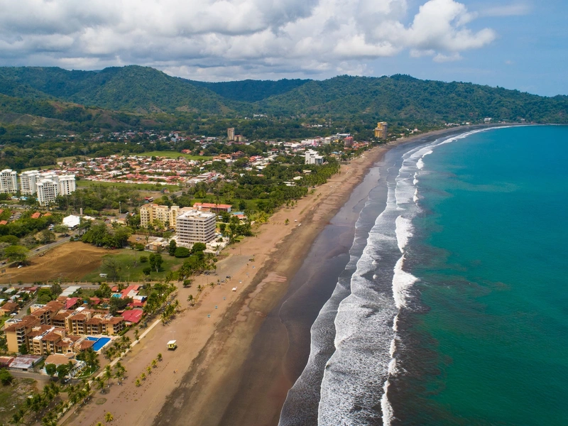 Jacó coastline on Costa Rica's Central Pacific