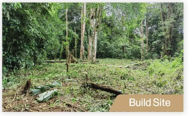 Cleared building site on Lot 24