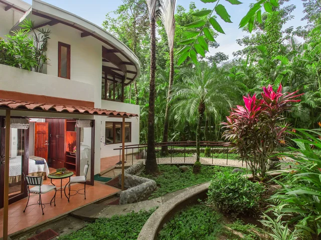 Private patio at Discovery Beach House